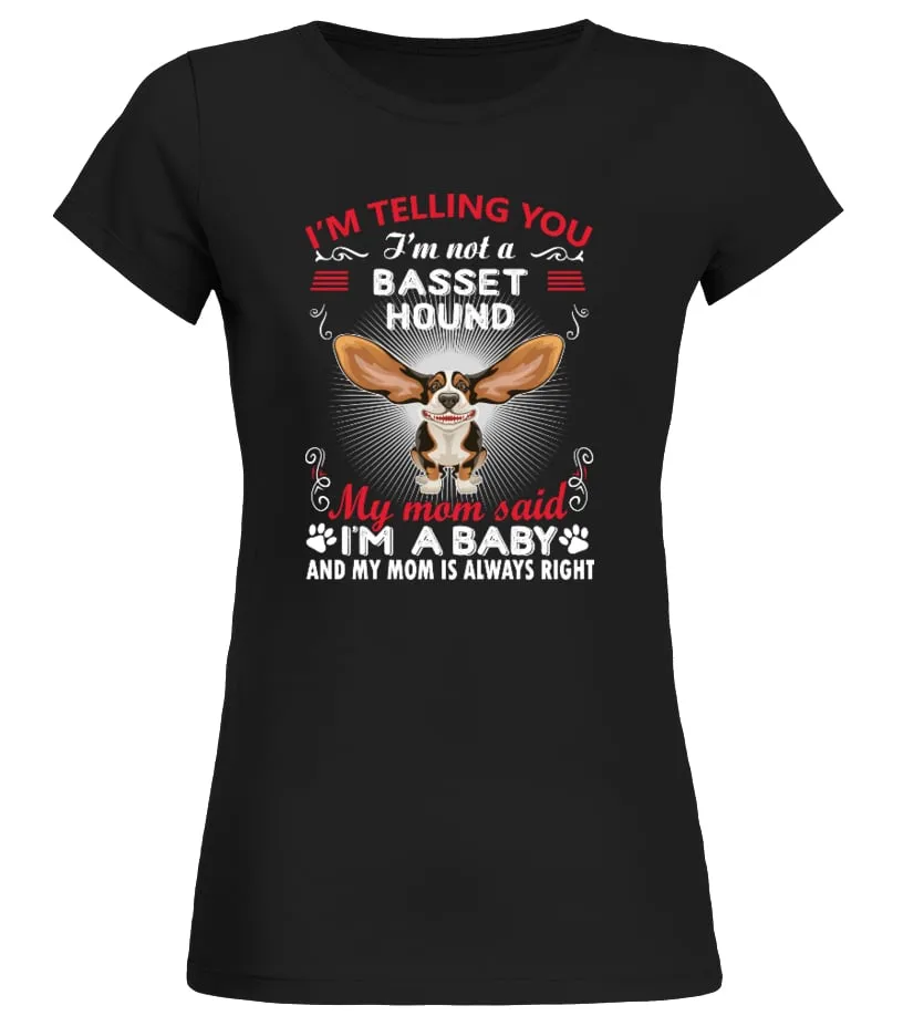 Basset Hound Camiseta cuello redondo Mujer