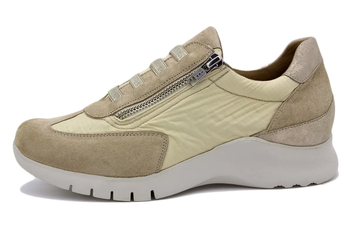 Beige Suede Sneaker