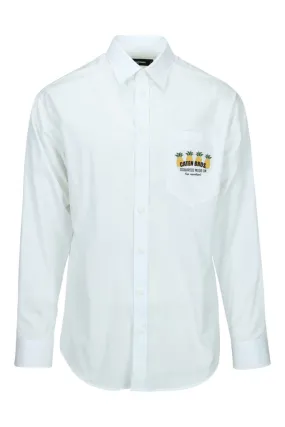 Camisa blanca con minilogo piña