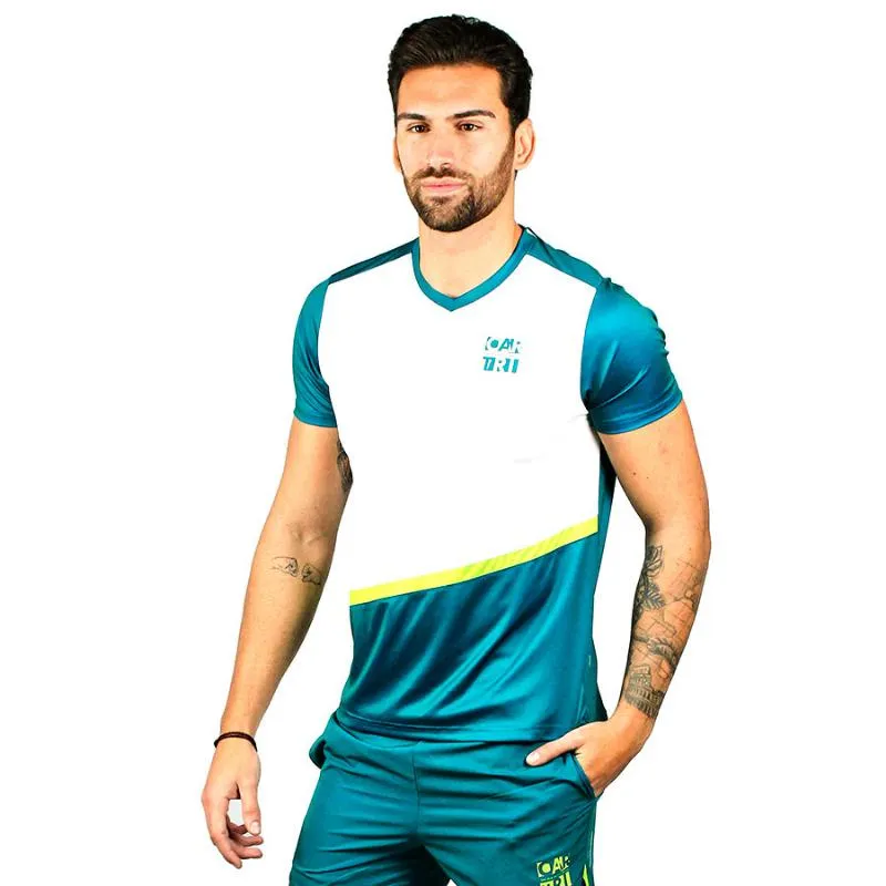 Camiseta Cartri Sebak Blanco Turquesa | Cartri