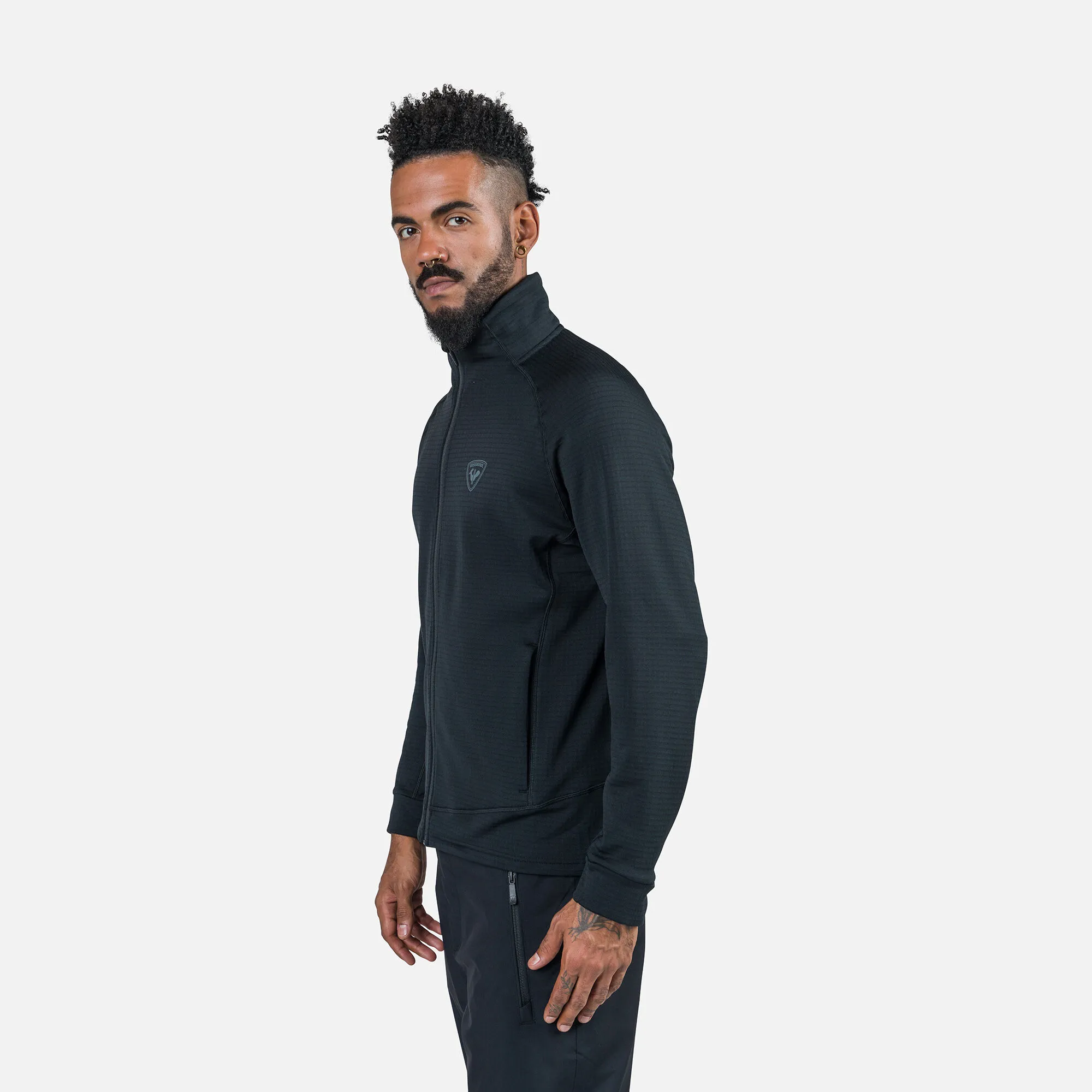 Chaqueta polar hombre con cremallera integral Blackside