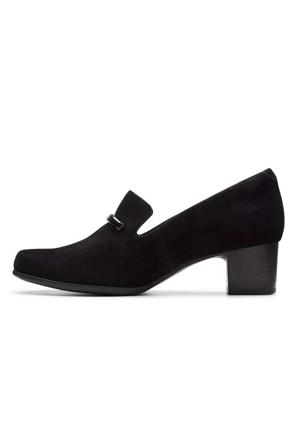 Clarks Un Damson Lane Black Suede