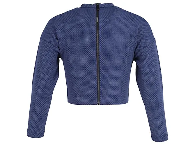 Cuello simulado corto de Pinko en nailon azul marino 