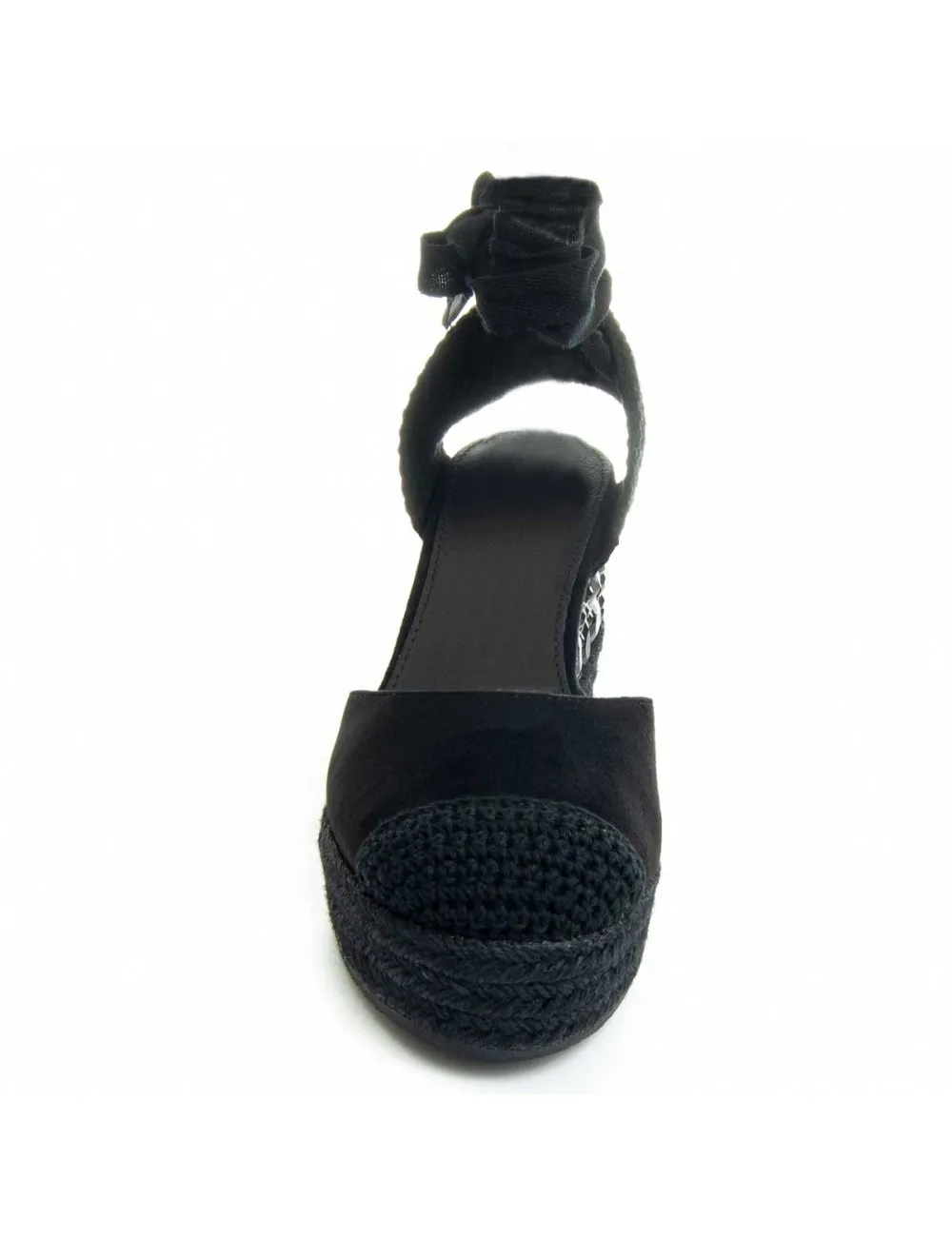 Cuña De Esparto Para Mujer.  Montevita  Wesparto10  89369 Negro