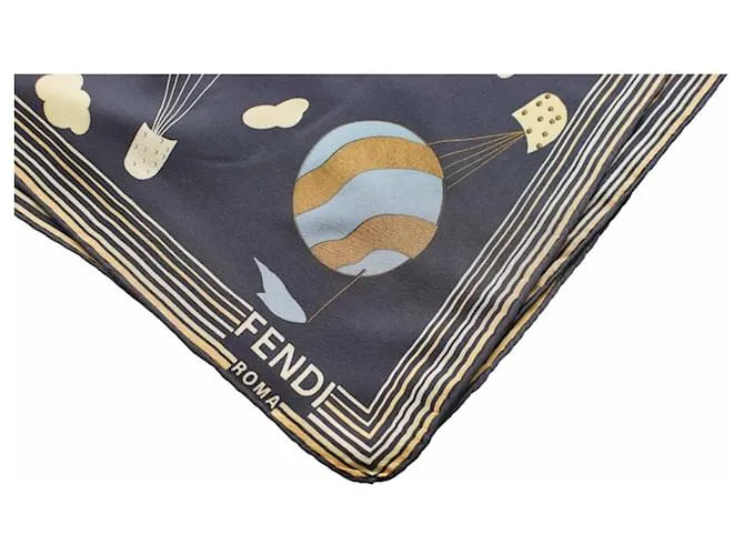 Fendi Pañuelos Azul 