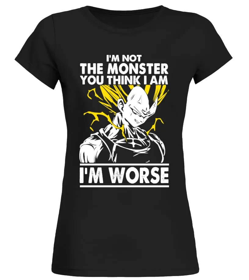 I'M WORSE - VEGETA Camiseta cuello redondo Mujer