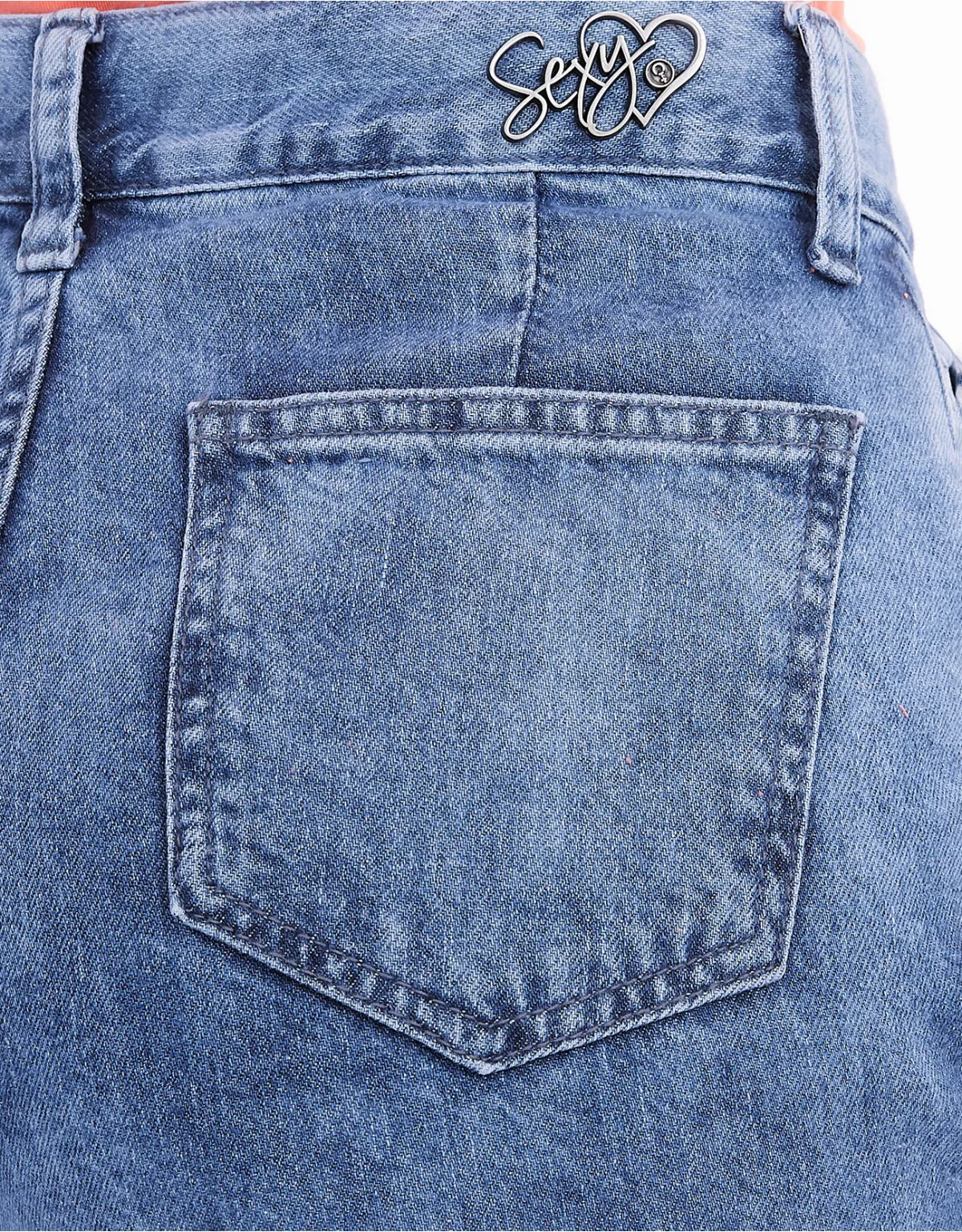 Jean jogger celeste tiro alto mm