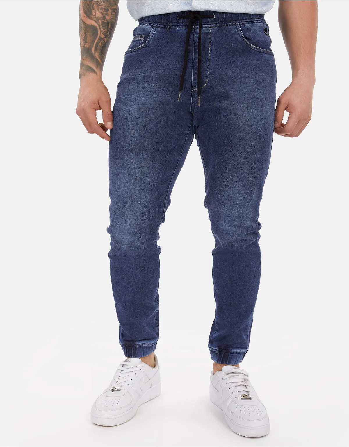 Jean jogger slim fit azul pd