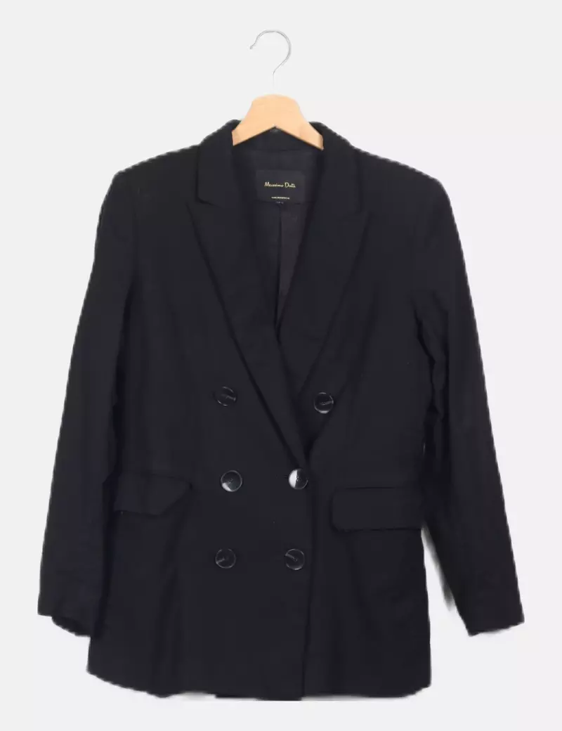 Massimo Dutti Blazer negra casual