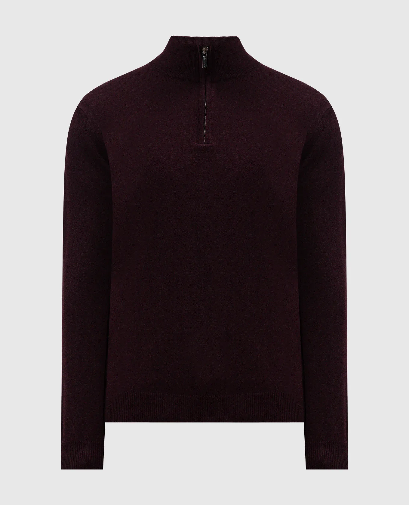 MooRER Burgundy cashmere and silk jumper