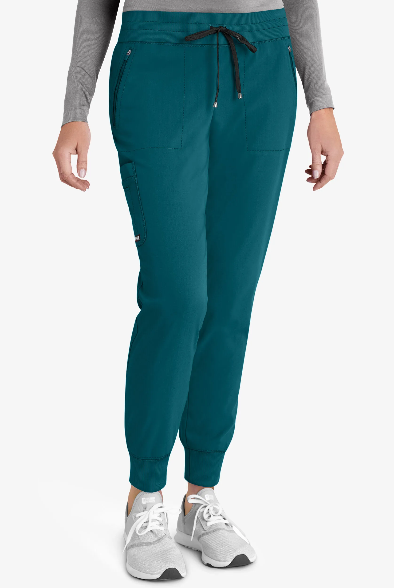 Pantalón médico Grey's Anatomy Spandex Stretch Eden tall estilo cargo jogger con 5 bolsillos para mujer