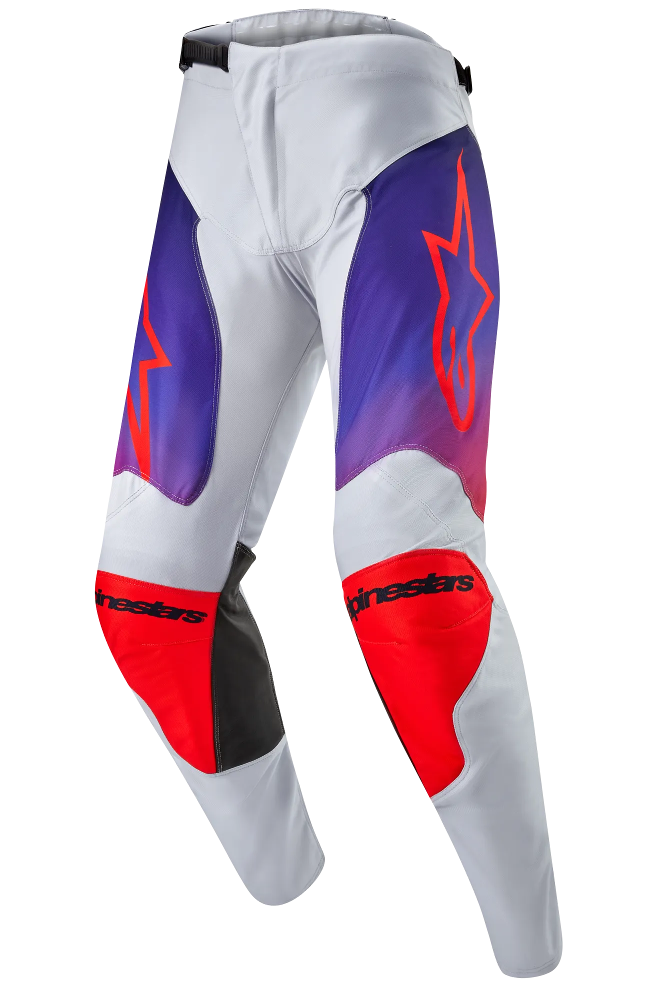 Pantalones de Cross Alpinestars Racer Hoen Gris Claro-Naranja-Negro