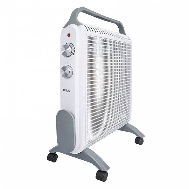 Radiador de mica con ruedas 2000 W – Habitex