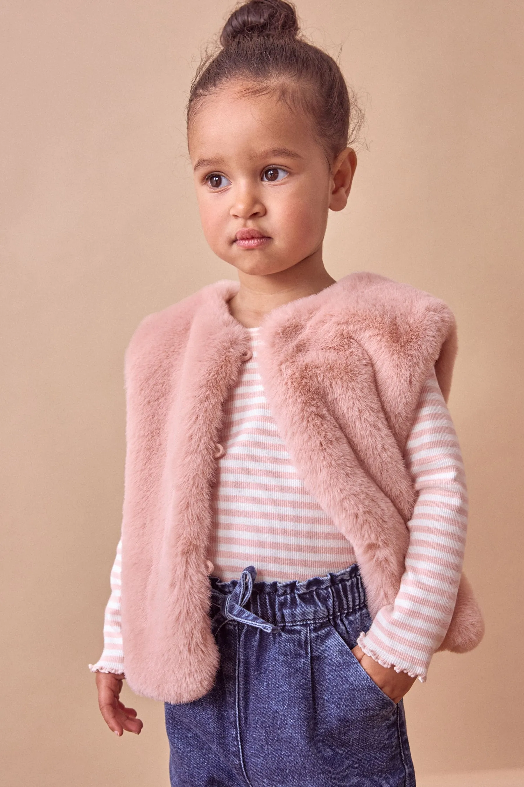 Rosa - Faux Fur Gilet (3mths-7yrs)