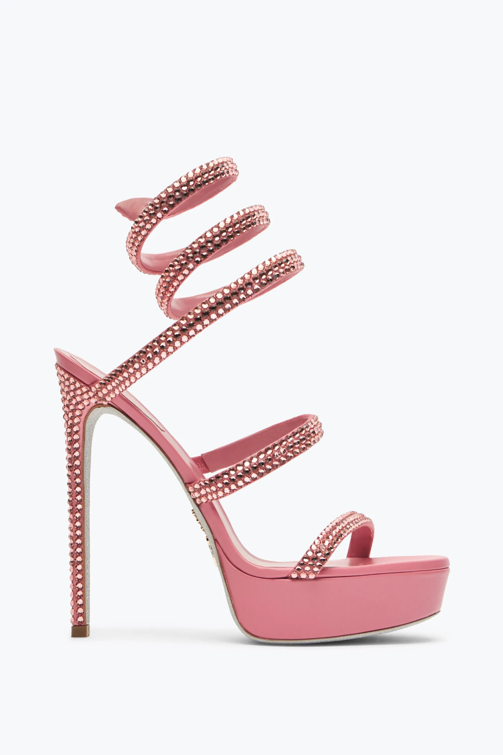 Sandalia de plataforma Cleo rosa Barbie con cristales 130