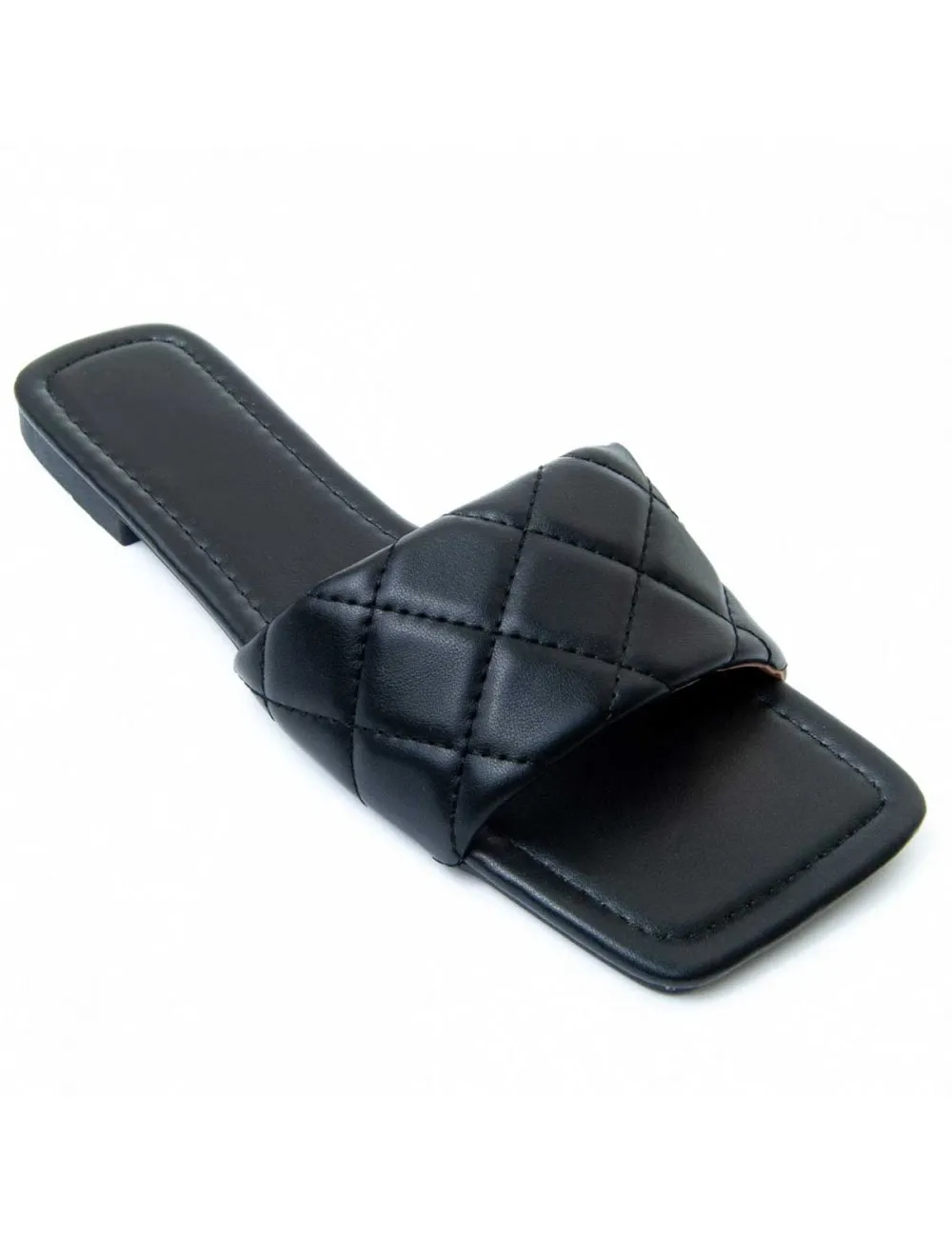Sandalia Plana Para Mujer.  Montevita  Palanti  82850 Negro