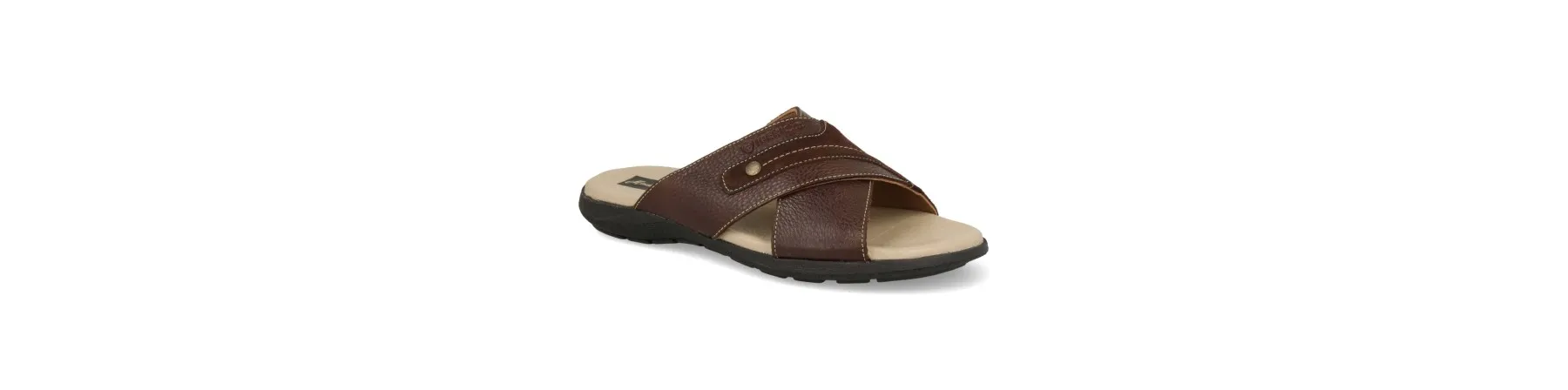 SANDALIAS HOMBRE VESTIR CUERO MARRON MOD. PURNIT MA