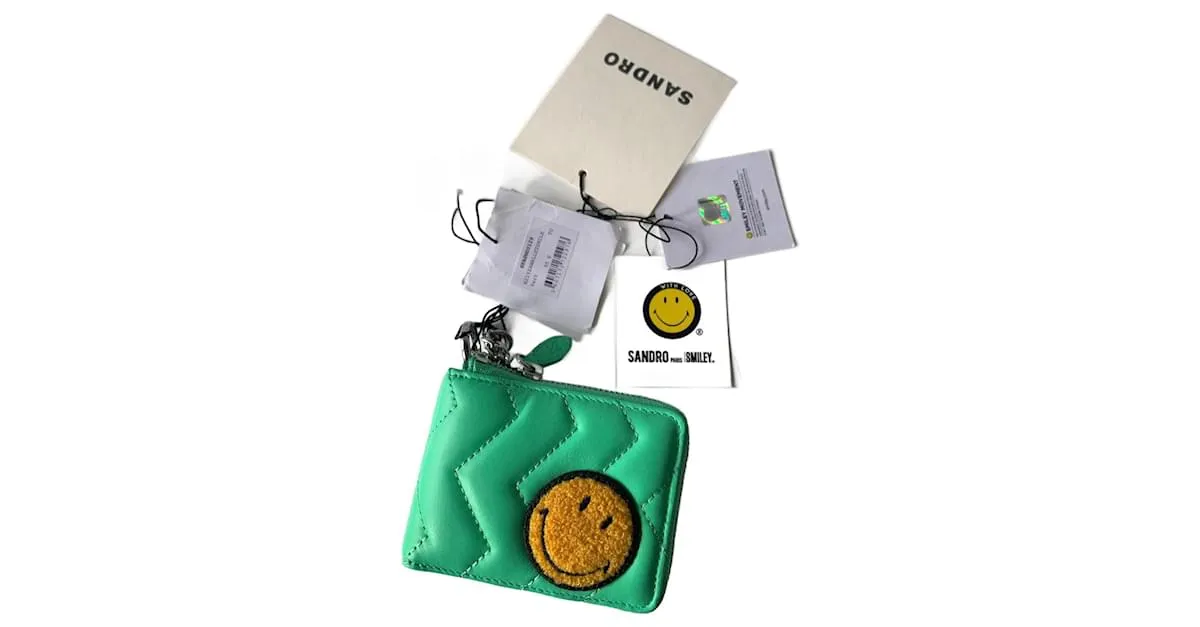 Sandro YZAWALLETSMILE Plata Amarillo Verde claro 