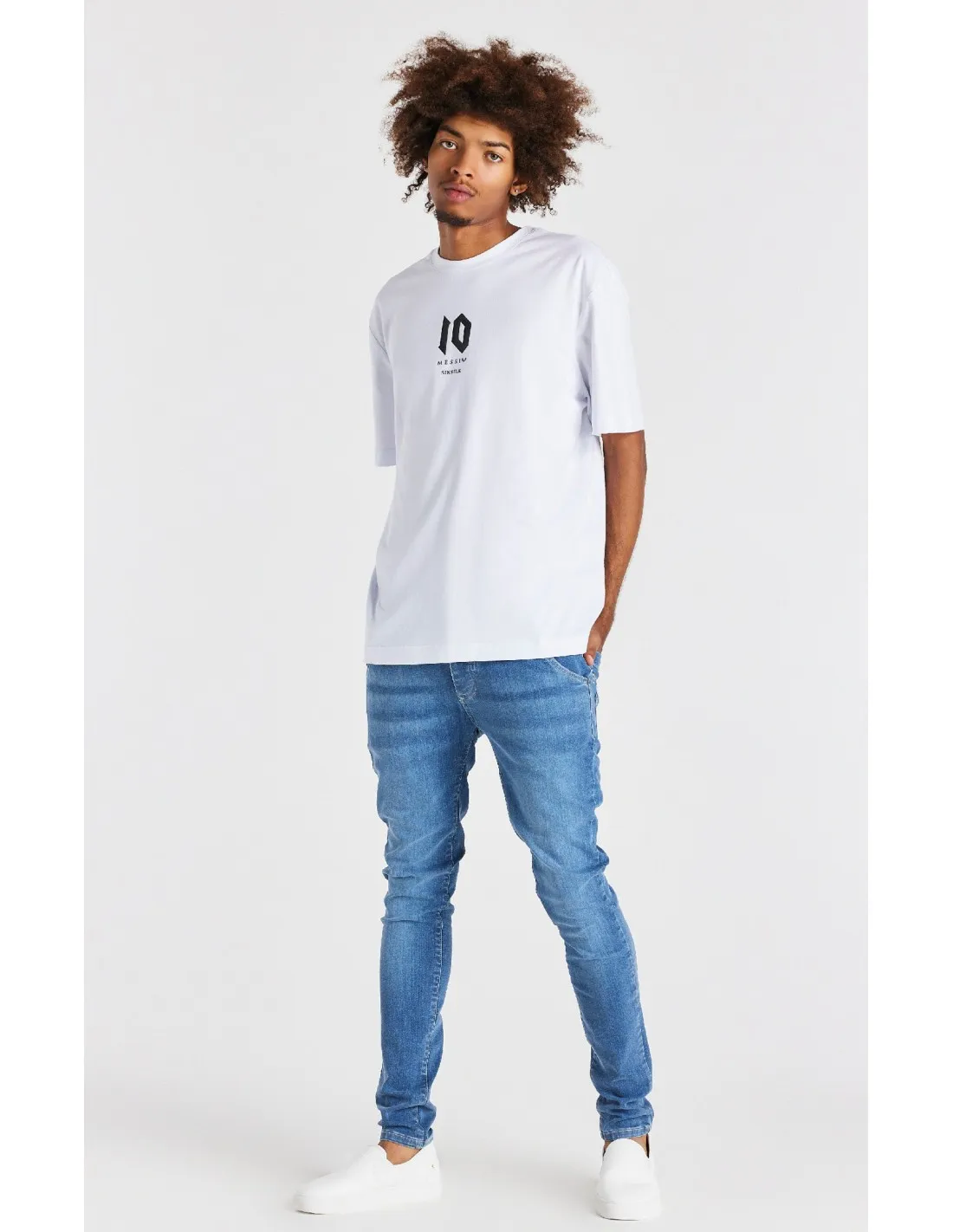 SikSilk camiseta extragrande Messi X SikSilk con logo