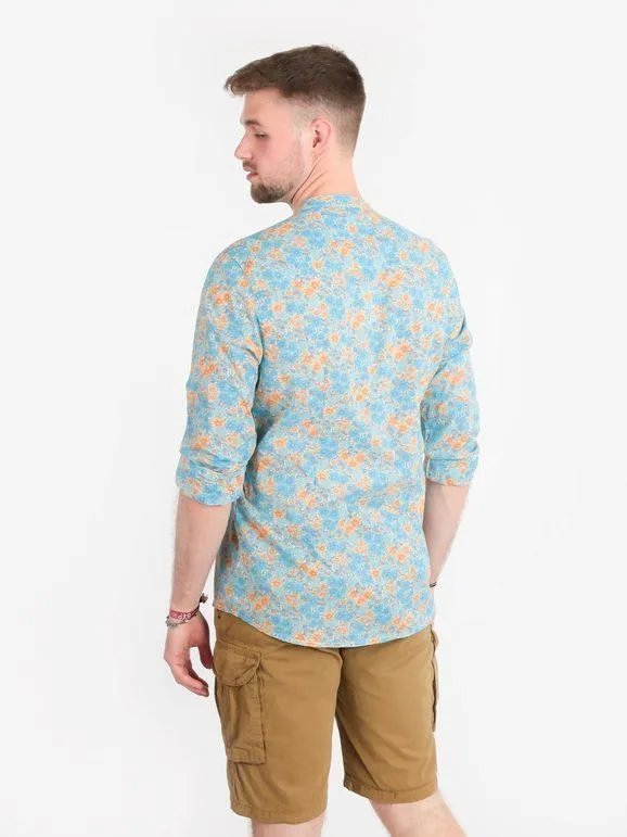 X-Cape Camisa de algodón floral para hombre