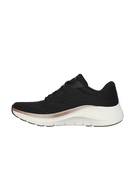 Zapatillas skechers arch fit 2.0 glow negras de mujer