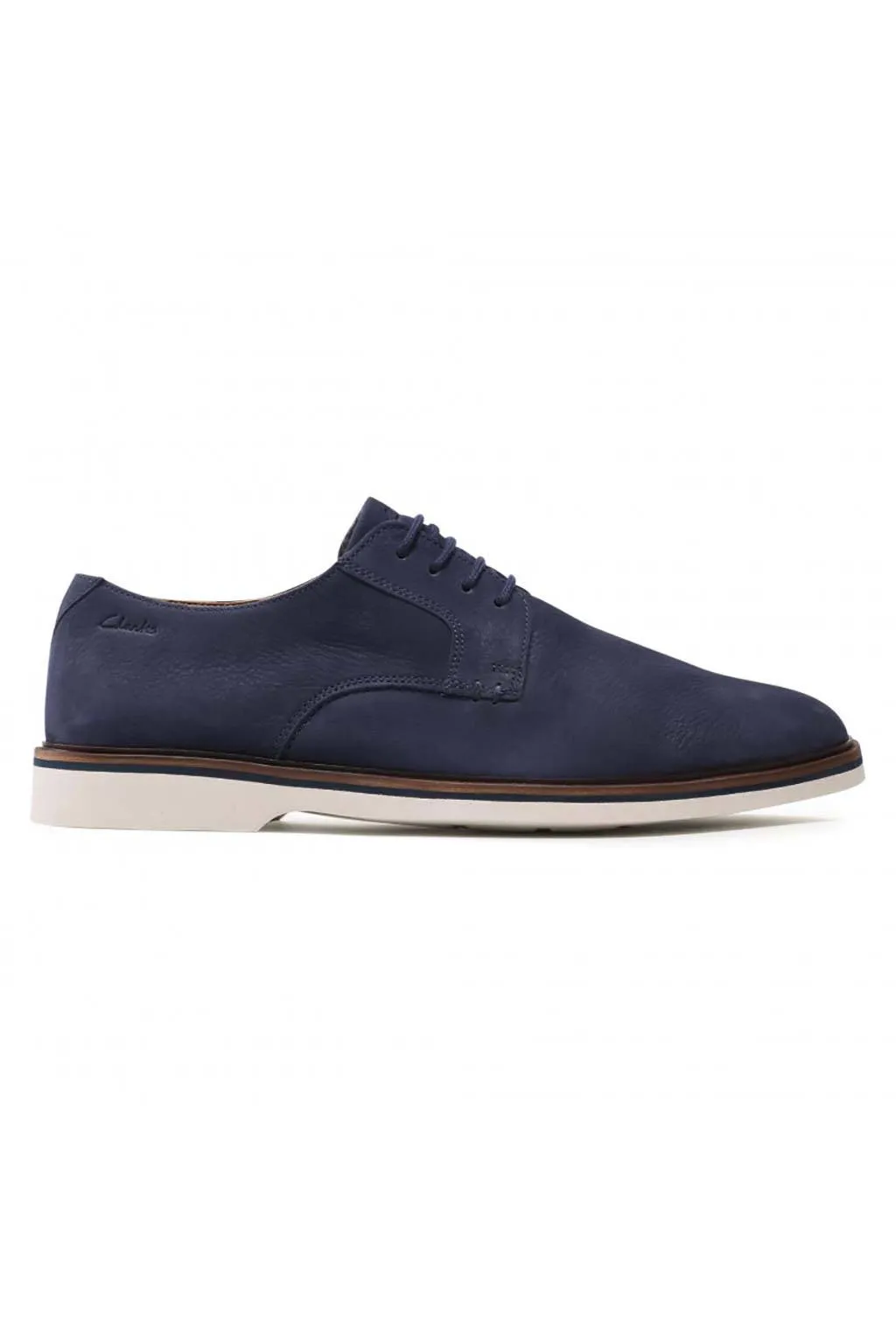 zapato Clarks malwood plain navy nubuck