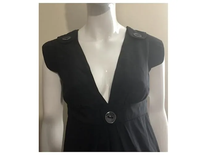 Zimmermann Vestido de seda con cuello en V de Sweet Talker Negro 